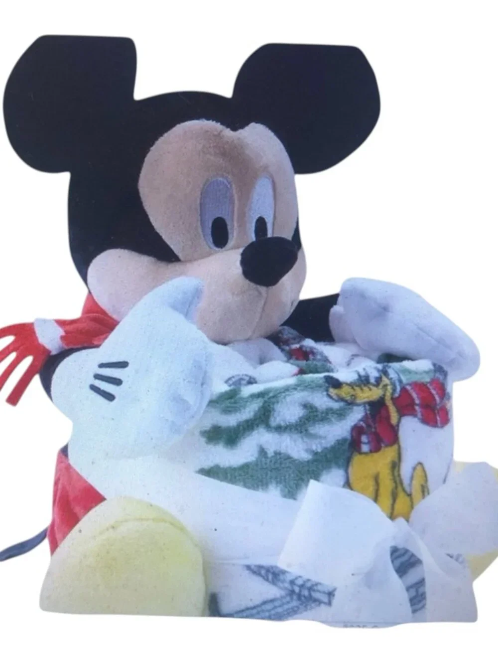 Disney's Mickey Mouse Holiday Pillow Buddy & Throw Blanket Set by the Big One